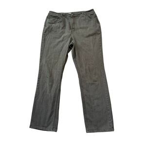 COLDWATER CREEK Woman's Jeans/Pants SIZE 16, Olive Green Denim; Straight leg